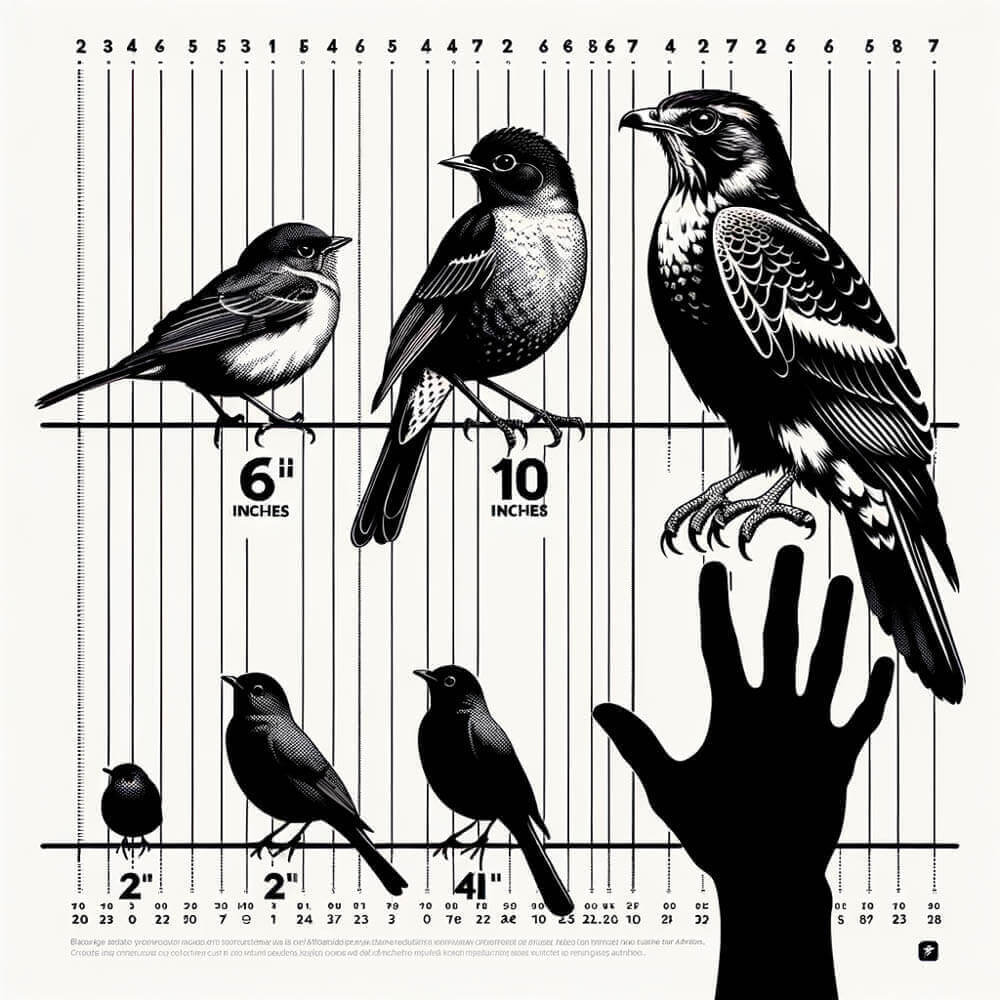 Bird Size Comparison Chart – Visual Guide to Bird Lengths and Identification