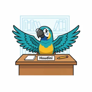 Wildlife Expert ParrotBot Houdini at Work