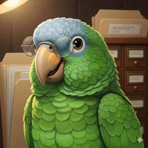 Hannah the Pages Master Archivist – Parrot Media Guardian Avatar
