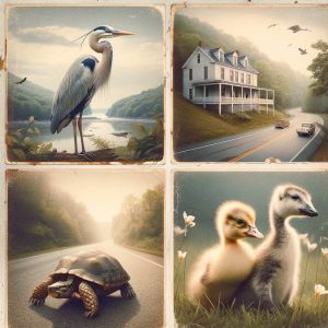 April 21 Wildlife Rescue Collage – Heron, Turtle, and Goslings April 21 Wildlife Rescue Collage – Heron, Turtle, and Goslings