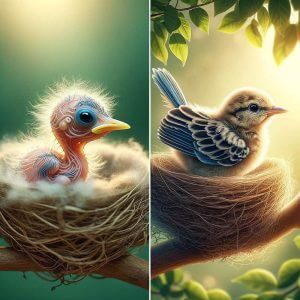 Bird Growth Stages: From Hatchling to Fledgling in the Nest