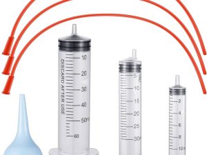 Small Animal Feeding Syringes and Soft Catheter Tubes Kit