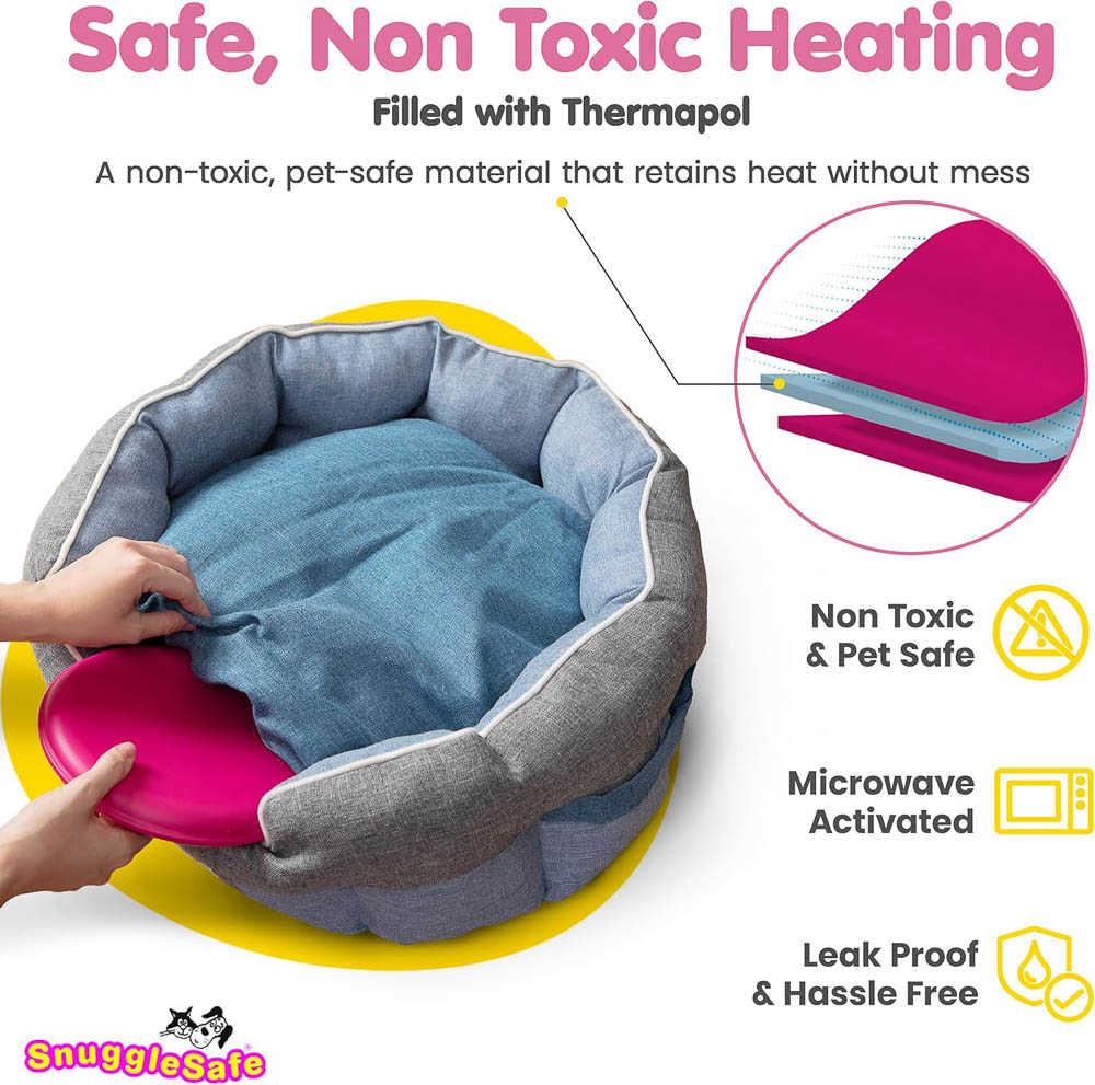 SnuggleSafe Microwave Heat Pad with Non-Toxic Thermapol Heating Technology