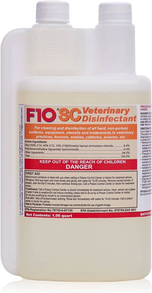 F10 SC Veterinary Disinfectant Concentrate Dual-Chamber Bottle