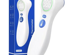 Digital thermometer for sick birds with color coded temperature monitoring tips