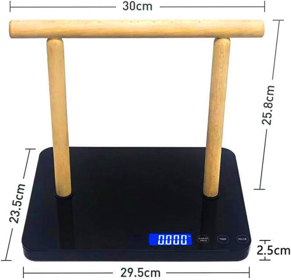 Digital Bird Perch Scale Dimensions and Measurement Guide
