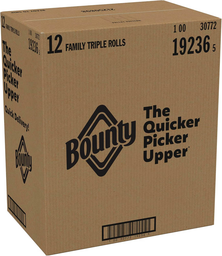 Bounty Family Triple Rolls Bulk Case