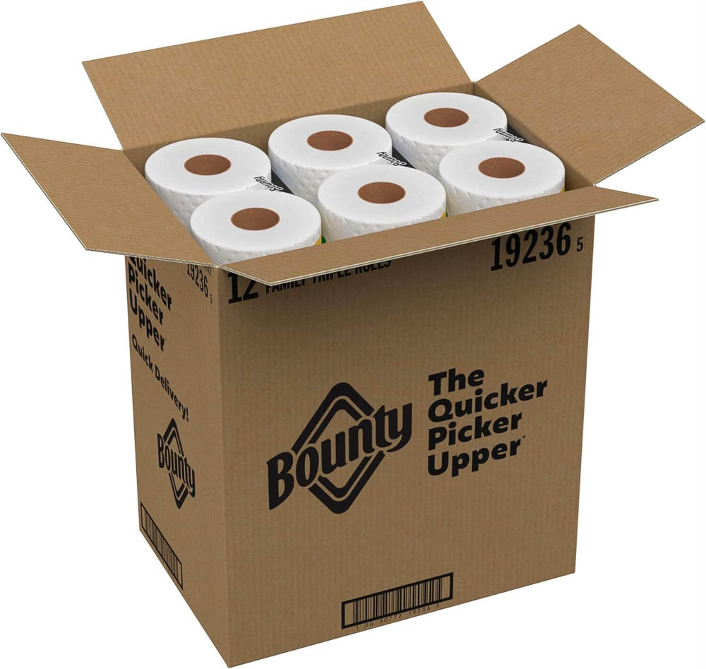Bounty Paper Towels Bulk Shipping Case With Family Rolls