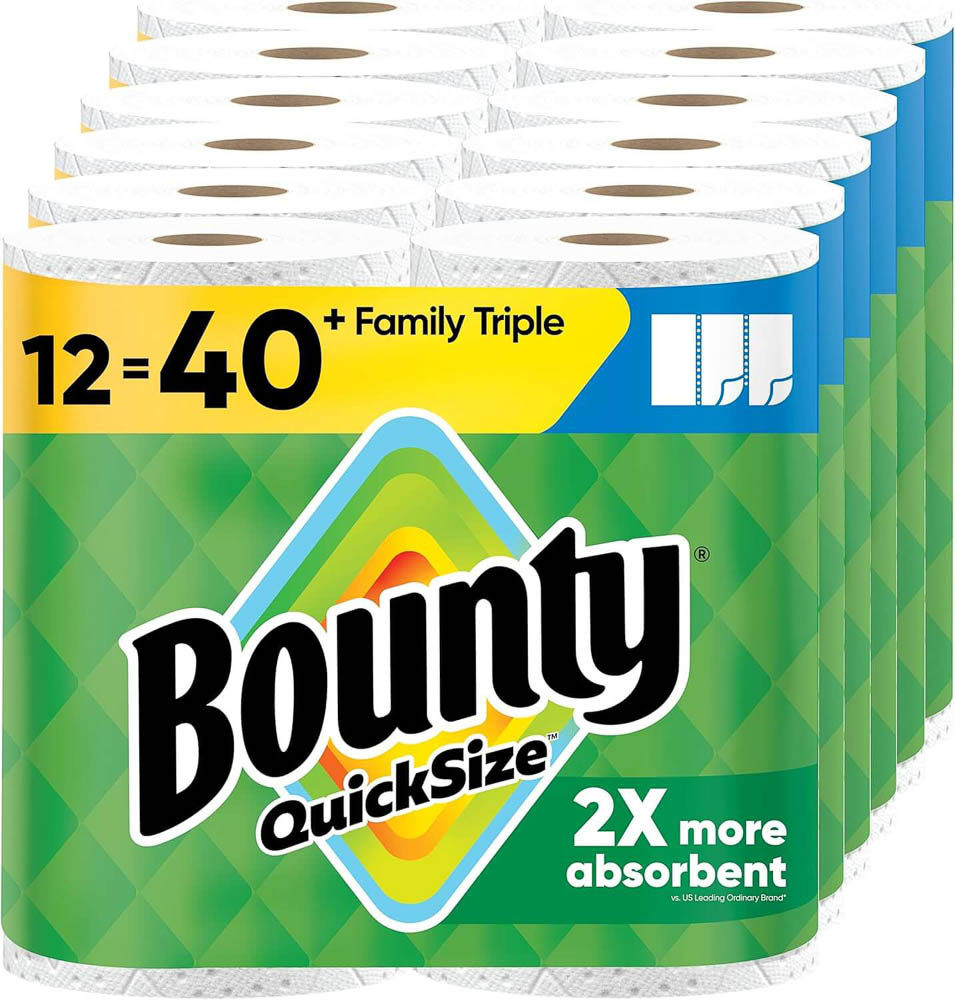 Bounty Quick-Size Paper Towels Family Triple Pack