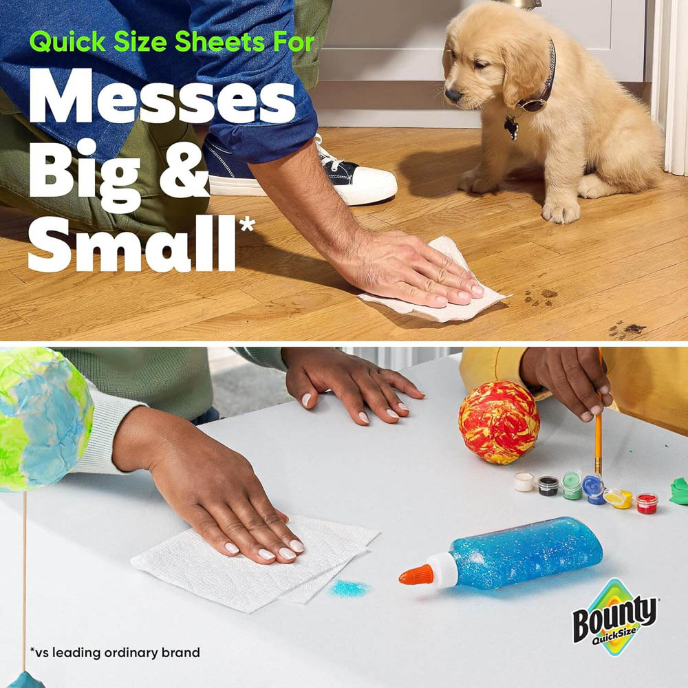 Bounty Quick Size Sheets For Big And Small Messes