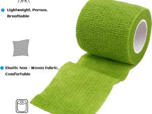 Green Self-Adhesive Cohesive Bandage Wrap Roll Product Image