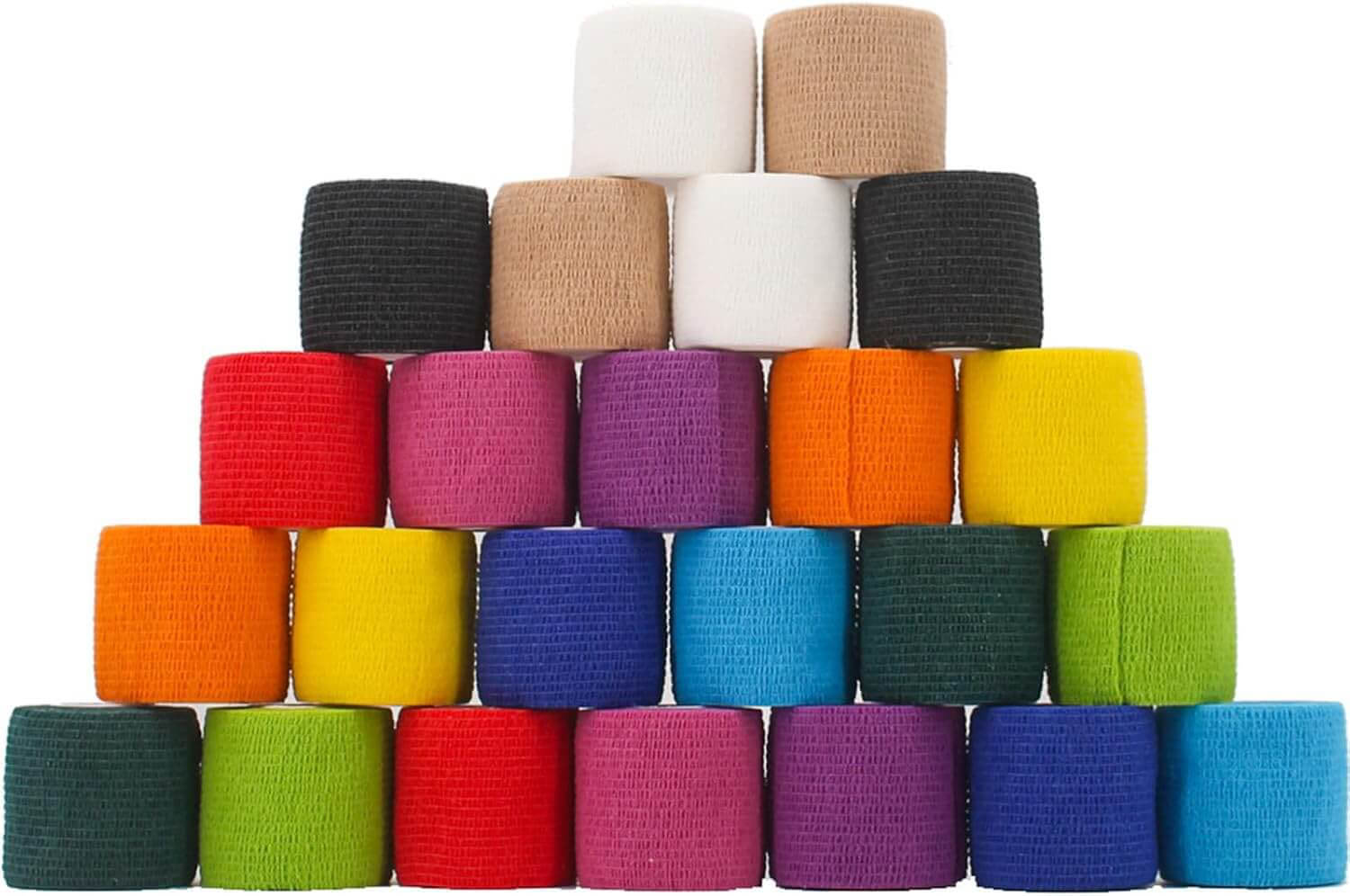 Multicolor Cohesive Bandage Wrap Pyramid Display Product Image