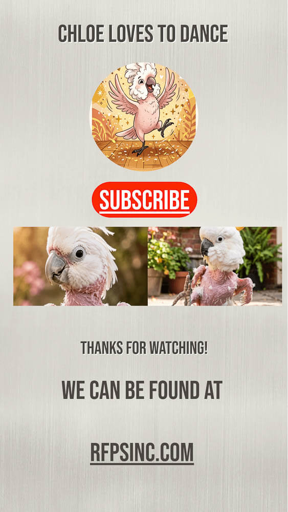 Chloe Loves to Dance: Special Needs Cockatoo Video Cover Chloe Loves to Dance: Special Needs Cockatoo Video Cover