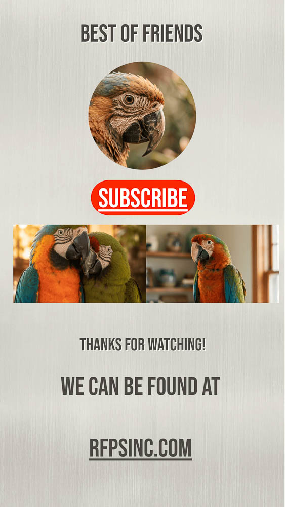 Best of Friends Macaw Video End Screen Best of Friends Macaw Video End Screen