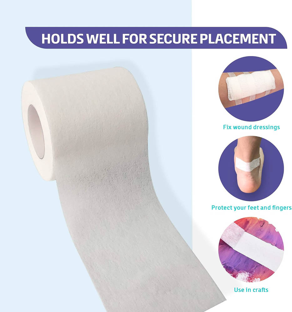 Medical Tape Roll Product Use Graphic for Bandages and Dressings