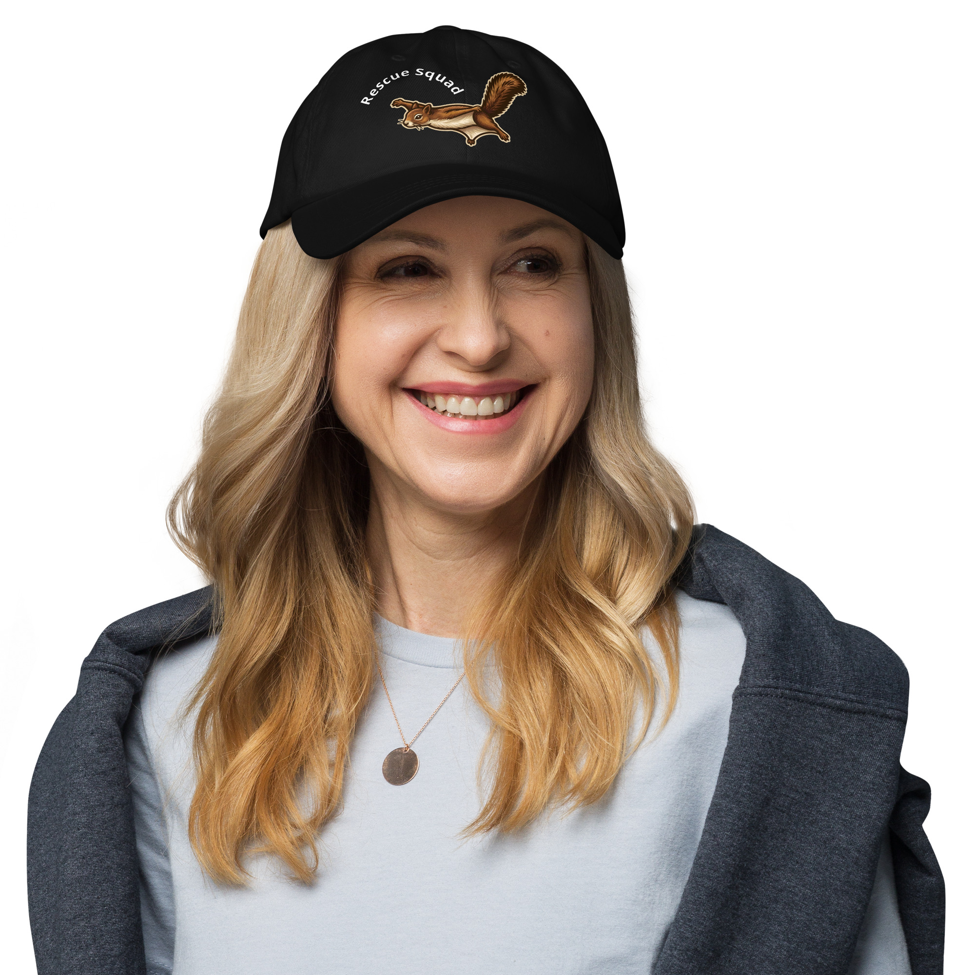 Flying Squirrel Rescue Squad Dad Hat | Wildlife Rescue Cap - Image 7