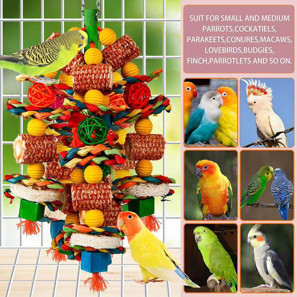 Corn Cob Enrichment Toy for Small and Medium Parrots