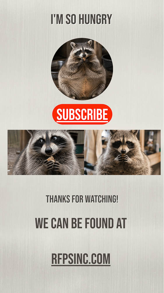 Hungry Raccoon Subscribe Video Cover Hungry Raccoon Subscribe Video Cover