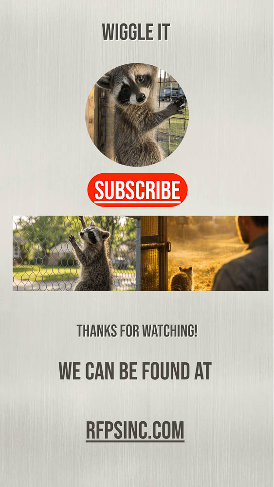 Wiggle It Video End Screen Featuring Rescued Raccoon Wiggle It Video End Screen Featuring Rescued Raccoon