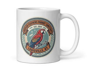 Ruffled Feathers Parrot Sanctuary Louisville Ceramic Mug