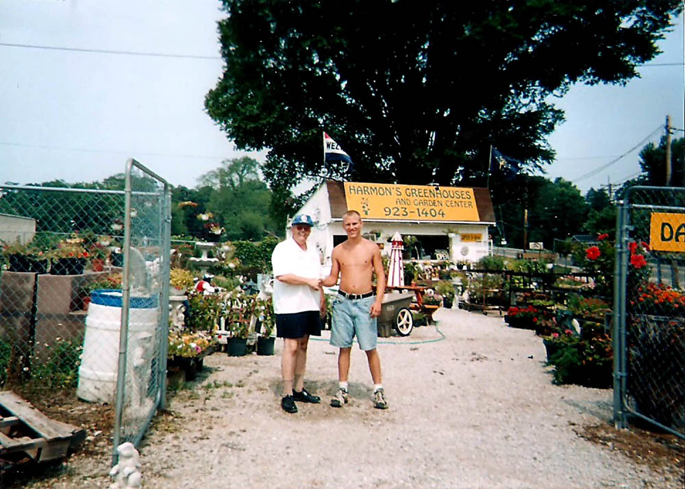Two People at Harmon's Greenhouses Two People at Harmon's Greenhouses