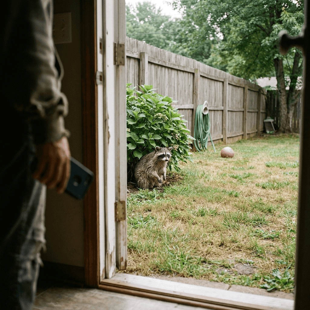 What to do if you find an injured raccoon in your yard in Louisville, Kentucky, before rescue volunteers arrive.