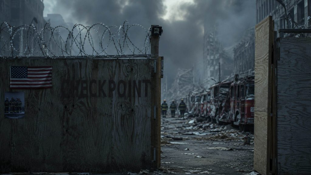 Urban Checkpoint Amidst Destruction Urban Checkpoint Amidst Destruction